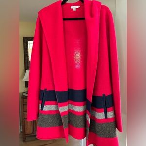 Toad & Co open front lambswool sweater
